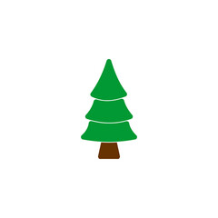 Christmas tree icon vector symbol