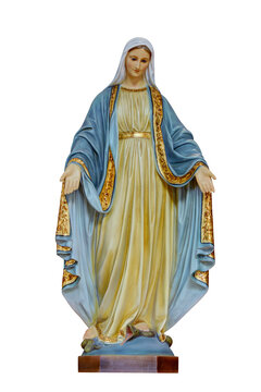 Our Blessed Morther Mary statue isolated