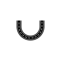 road icon set vector symbol