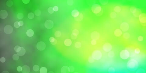 Obraz premium Light Green vector background with spots.