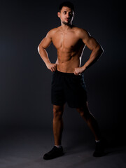 Naklejka premium Cool stylish male model