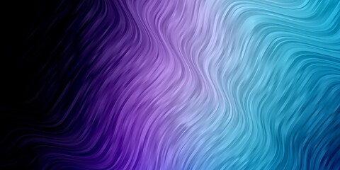 Fototapeta premium Dark Pink, Blue vector background with bent lines.