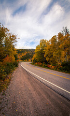 highway thru Cape Breton Highlands park