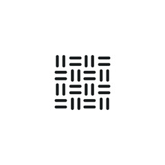 weaving icon textile symbol logo template design element