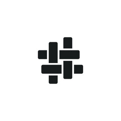 weaving icon textile symbol logo template design element