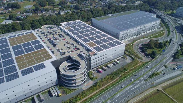 倉庫・空撮・ドローン