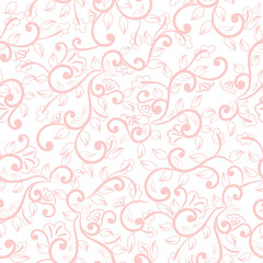 fabric design repeated floral pattern, seamless pattern. orange leaves with white background vector illustration textile.