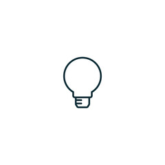 bulp lamp icon idea symbol simple design element