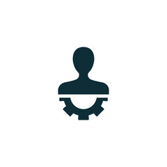 employment management icon symbol logo template