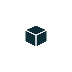 box icon package symbol logo template design element
