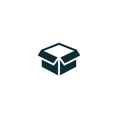 box icon package symbol logo template design element