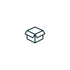 box icon package symbol logo template design element