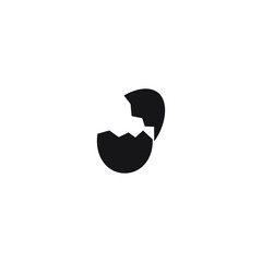 chicken egg hatch icon logo 