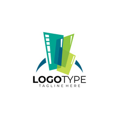 building logo icon vector isolated