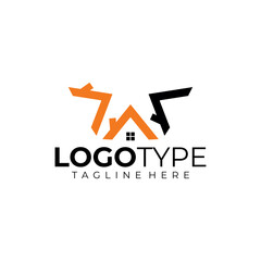 house building logo icon vector isolated