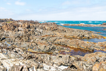 Fototapeta na wymiar Wild West at Kuta Rocks in Tasmania