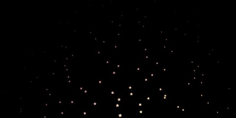 Dark Pink, Yellow vector background with small and big stars.