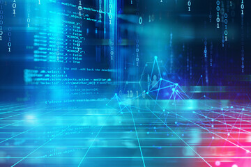 Programming code abstract technology background of software developer and  Computer script