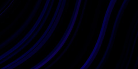 Fototapeta premium Dark Purple vector backdrop with bent lines.