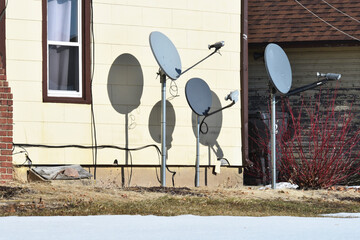 Satellite Dishes on the Ground