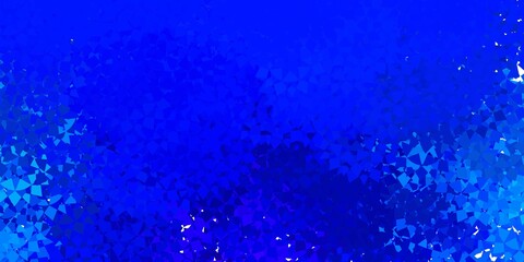 Dark blue, green vector background with triangles.