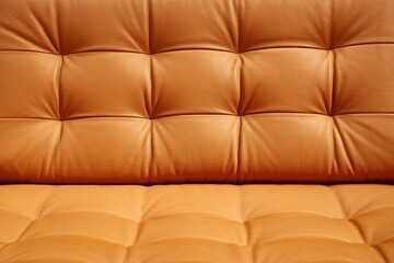 Luxury leather seat of a vintage couch