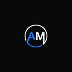 AM letter logo design