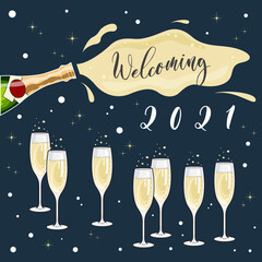 New Year Champagne