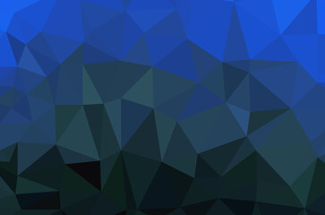 Blue vivid polygonal mosaic background, creative design templates Illustration