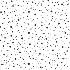Seamless pattern. Shapeless circles and dots of different sizes.	