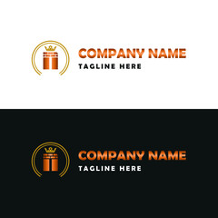 Elegant Construction business Vector Logo concept with Initial N Letter, brick, block and crown element.