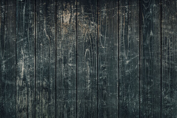 青くペイントされた古い木製の壁の背景テクスチャー