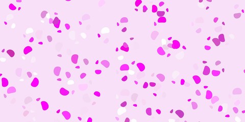 Light pink vector template with abstract forms.