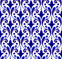 floral seamless damask pattern