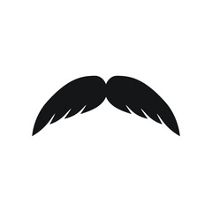 Moustache icon design isolated on white background