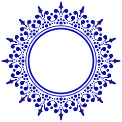 Decorative line art frames