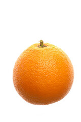 Closeup Ripe Mandarin orange isolated on white background. Healthy fruits concept.