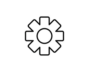 Gear line icon