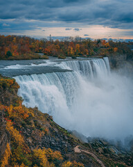 View of American Falls, in Niagara Falls State Park, New York