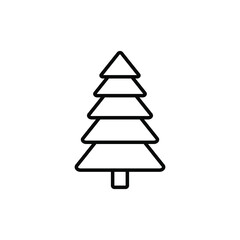 tree icon isolated on white background from trees collection. Vector illustration. EPS10