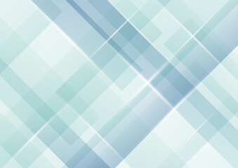 Abstract light blue stripes diagonal overlapping pattern background