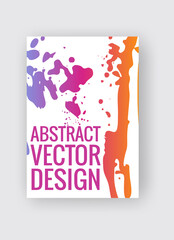 Abstract vector poster templates. Colorful threads composition.