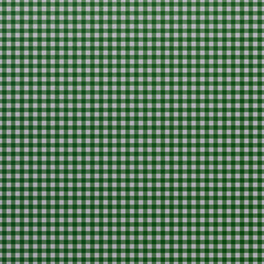 Background of a simple cotton checkered fabric in green and white color, tablecloth texture. 3D-rendering