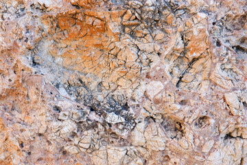 Antique stone wall. Old plaster close up background.