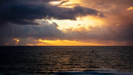 Fototapeta premium Sunset at the Terry pine beach