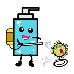 Hand sanitizer fight virus covid-19