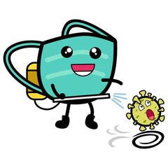 Surgical mask fight virus covid-19