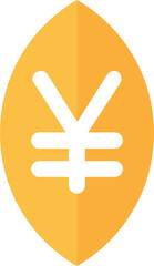 japan currency of icon style