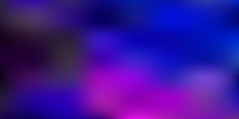 Dark pink, blue vector blur template.