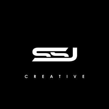 SSJ Letter Initial Logo Design Template Vector Illustration